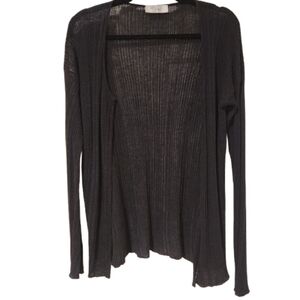 Helios Luna Sheer Ribbed Cardigan – Size M | Balletcore | Lightweight Layer